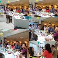Collage of participants taking part in a hands-on Silver Wellbeing cooking workshop